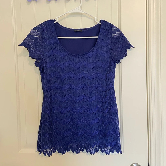 Ann Taylor women’s layered lace blouse — XXS - Picture 1 of 4